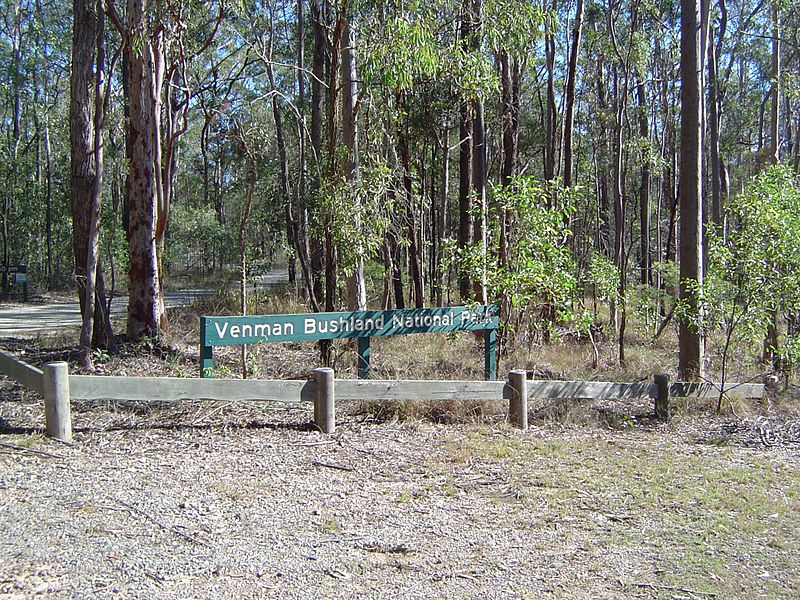 An image depicting the trail Venman Bushland National Park and its surrounding area.