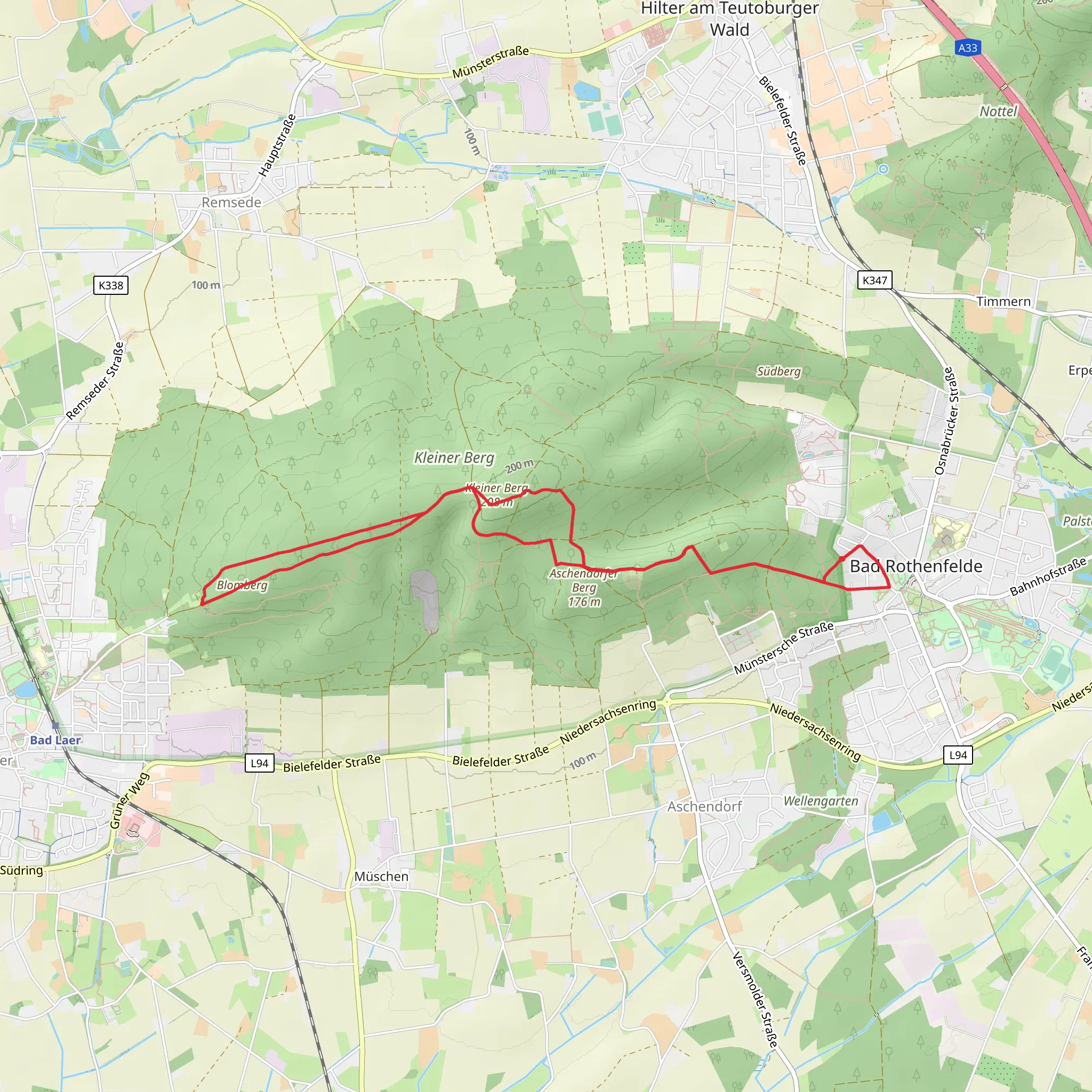 Kleiner Berg Loop mobile static map