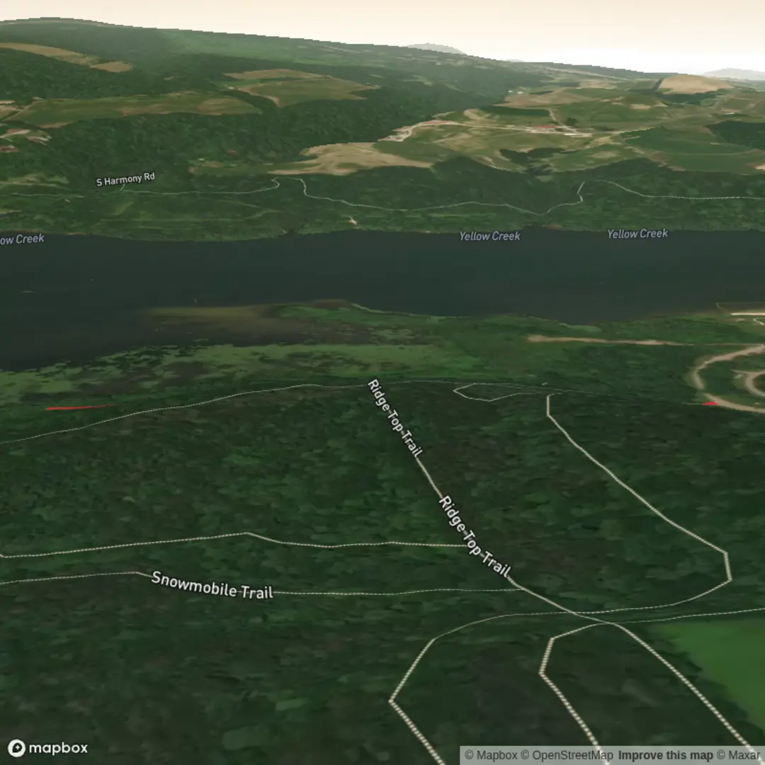 An image depicting the trail To Yellow Creek Lake and its surrounding area.