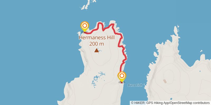 Coastal Walk of Shetland - South Mainland stage 4 Map
