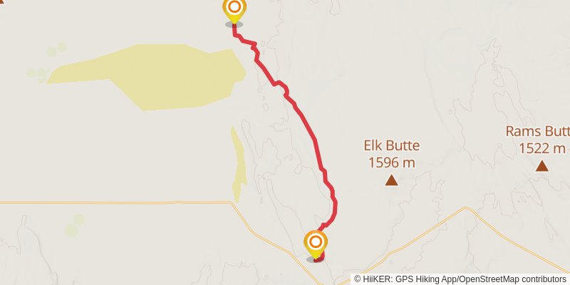 Oregon Desert Trail stage 8 Map