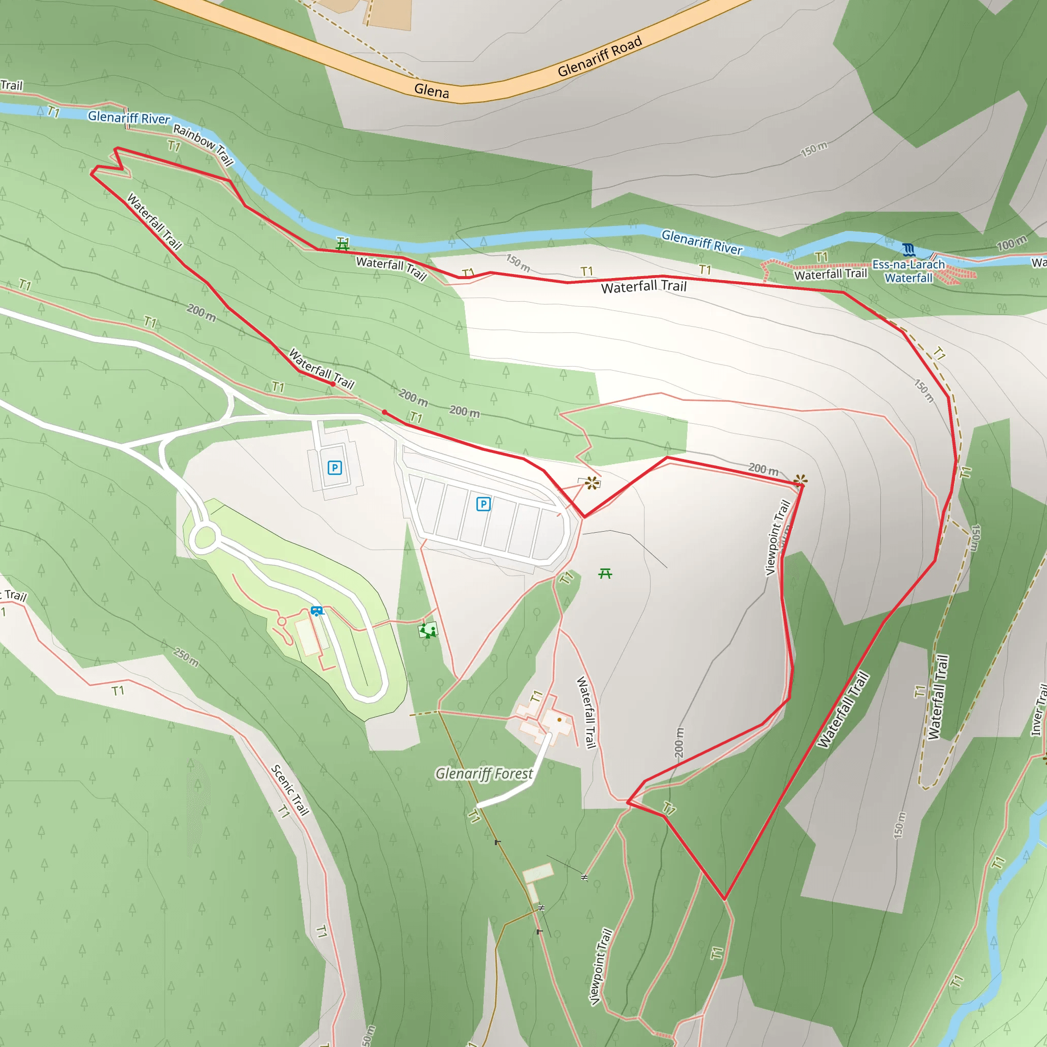 Glenariff Forest Park mobile static map