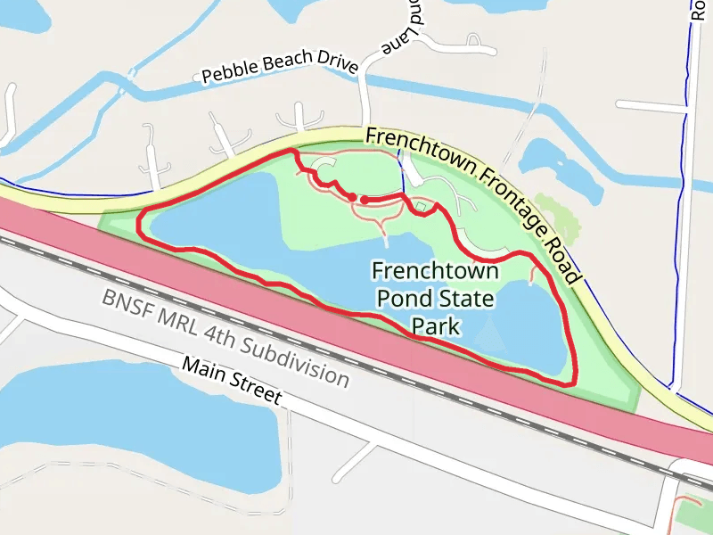 Frenchtown Pond and State Park Loop
