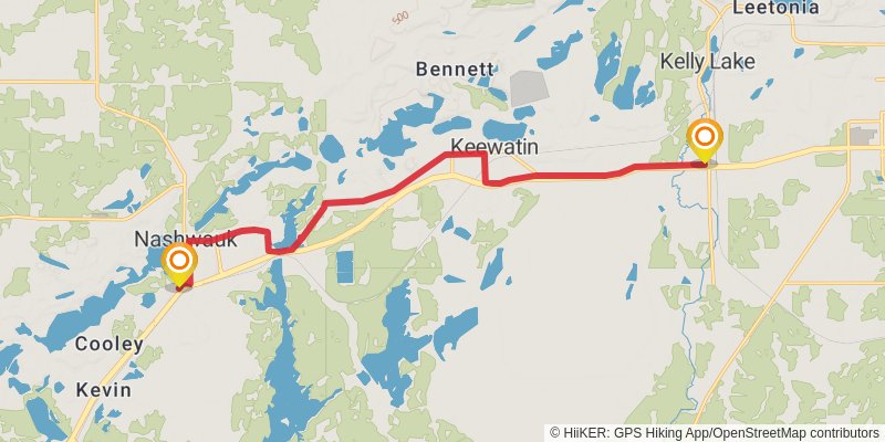 North Country Trail - Minnesota stage 26 Map