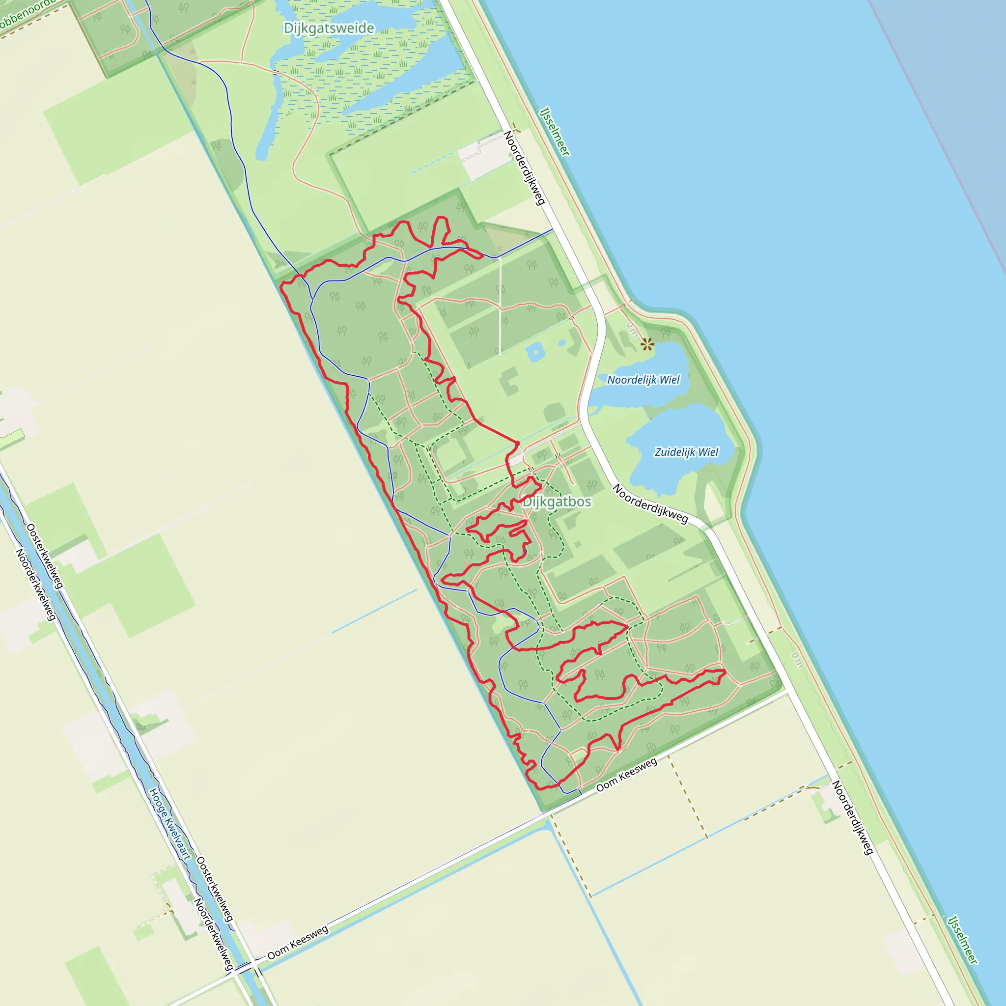 Dijkgatbos Loop mobile static map