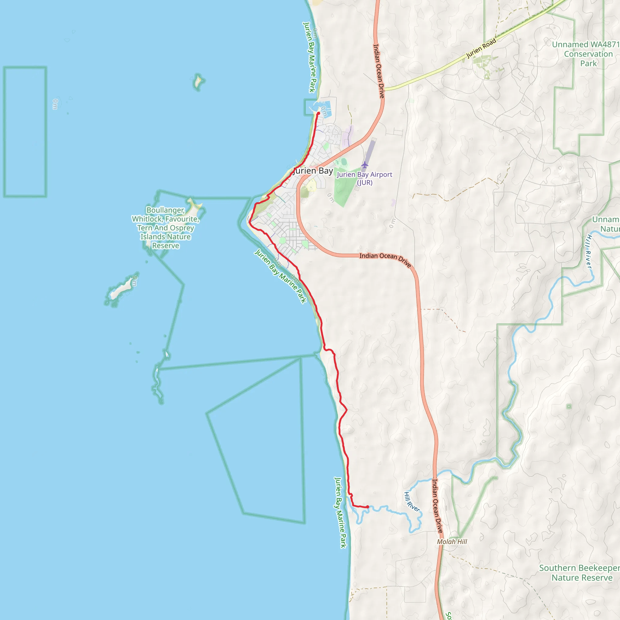 Turquoise Way Trail mobile static map