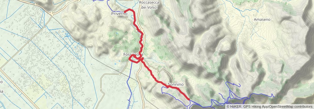 Via Francigena stage 125 Map