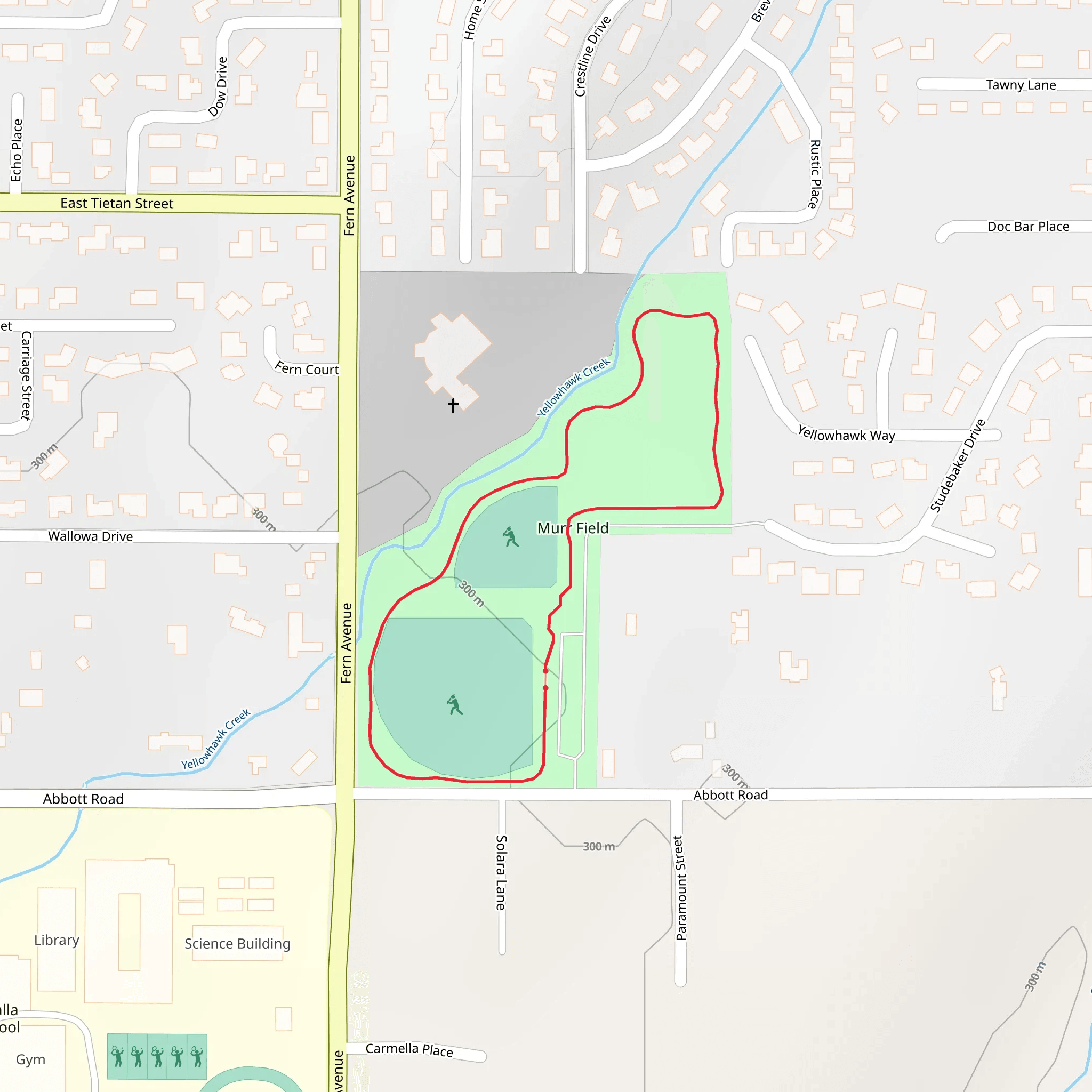 Murr Field Loop mobile static map
