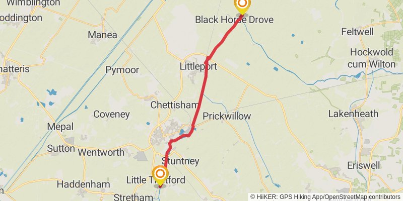 Fen Rivers Way stage 2 Map
