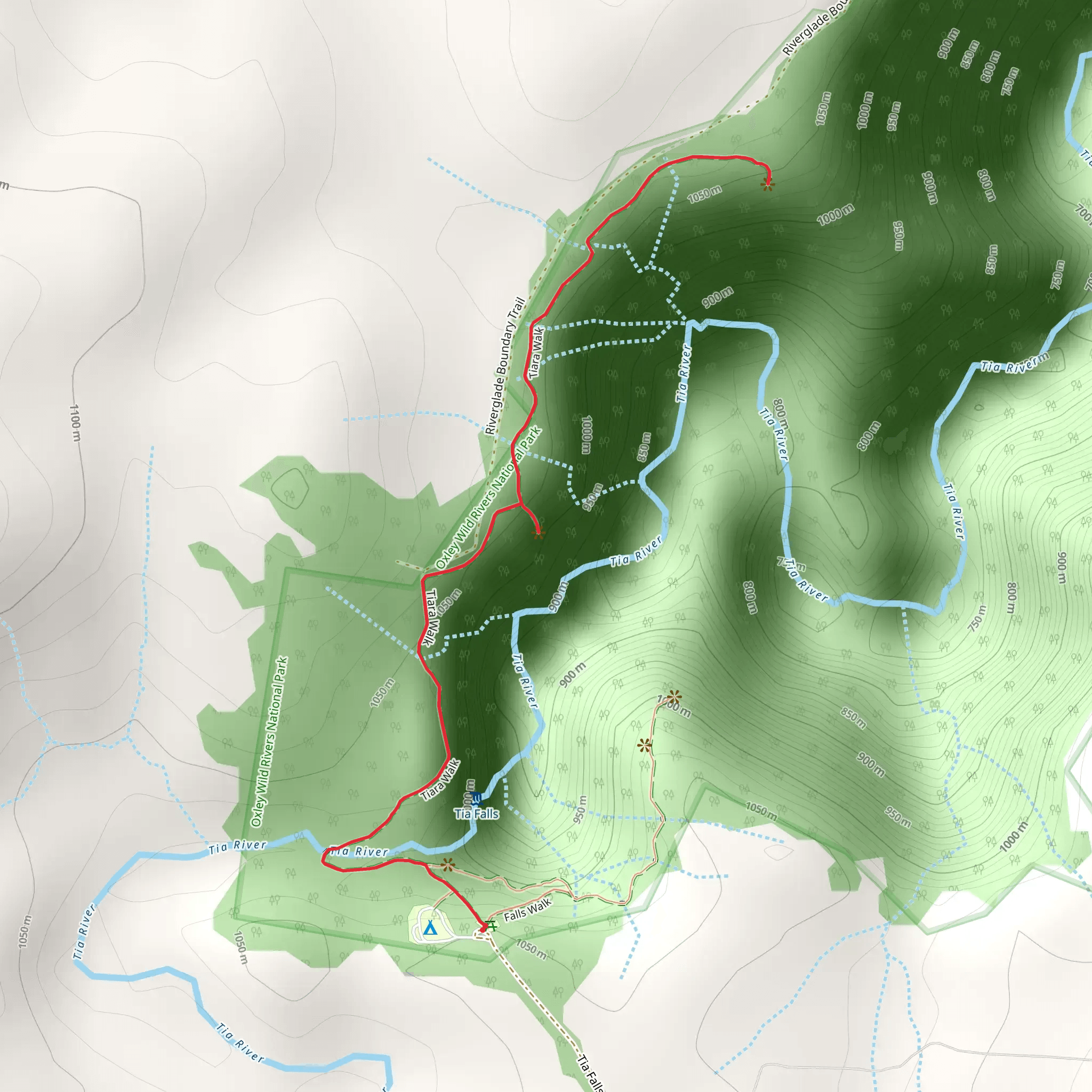 Tiara Track mobile static map