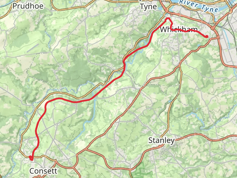 Consett to Dunston Walk