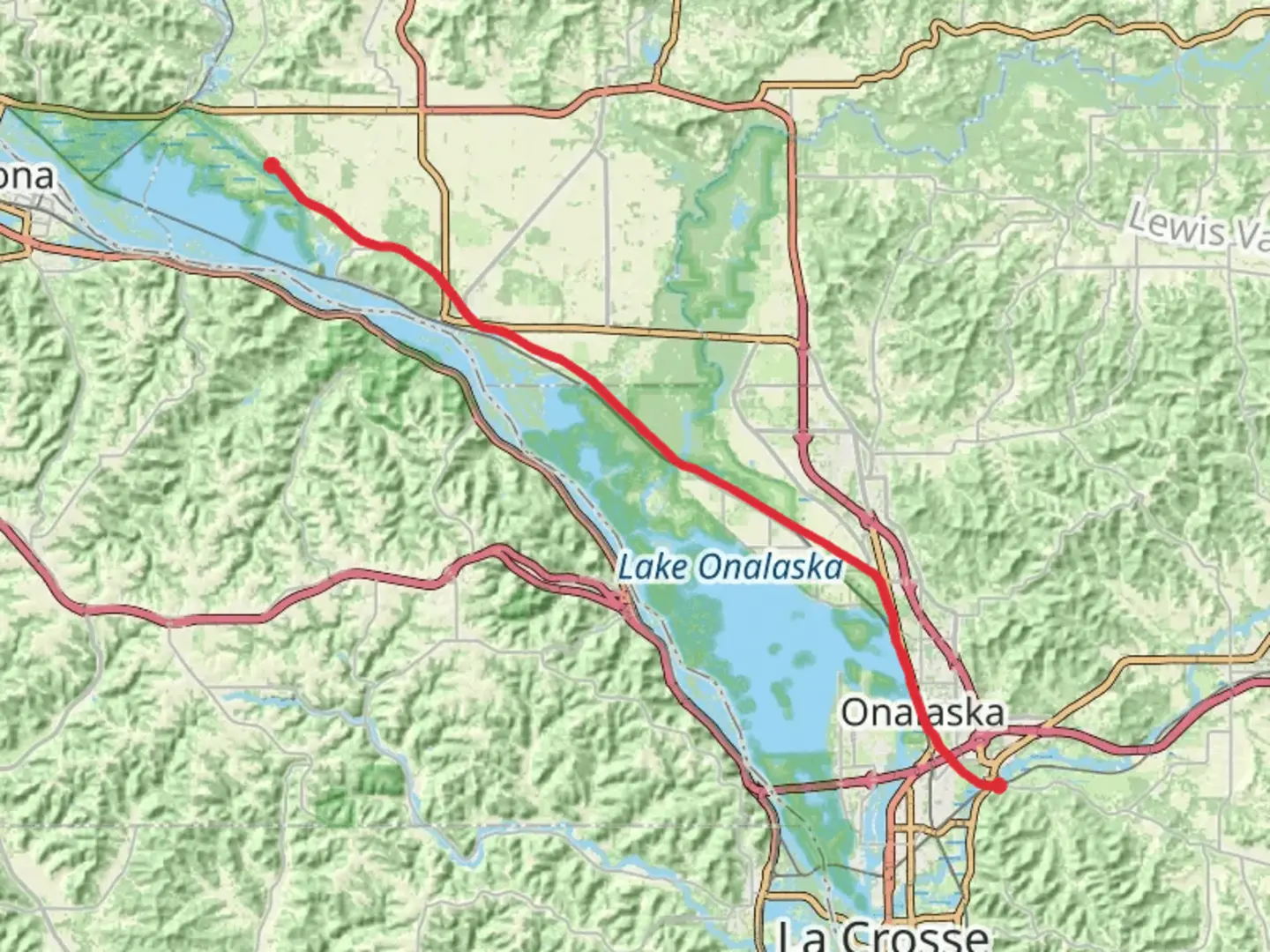 An image depicting the trail Great River State Trail and its surrounding area.