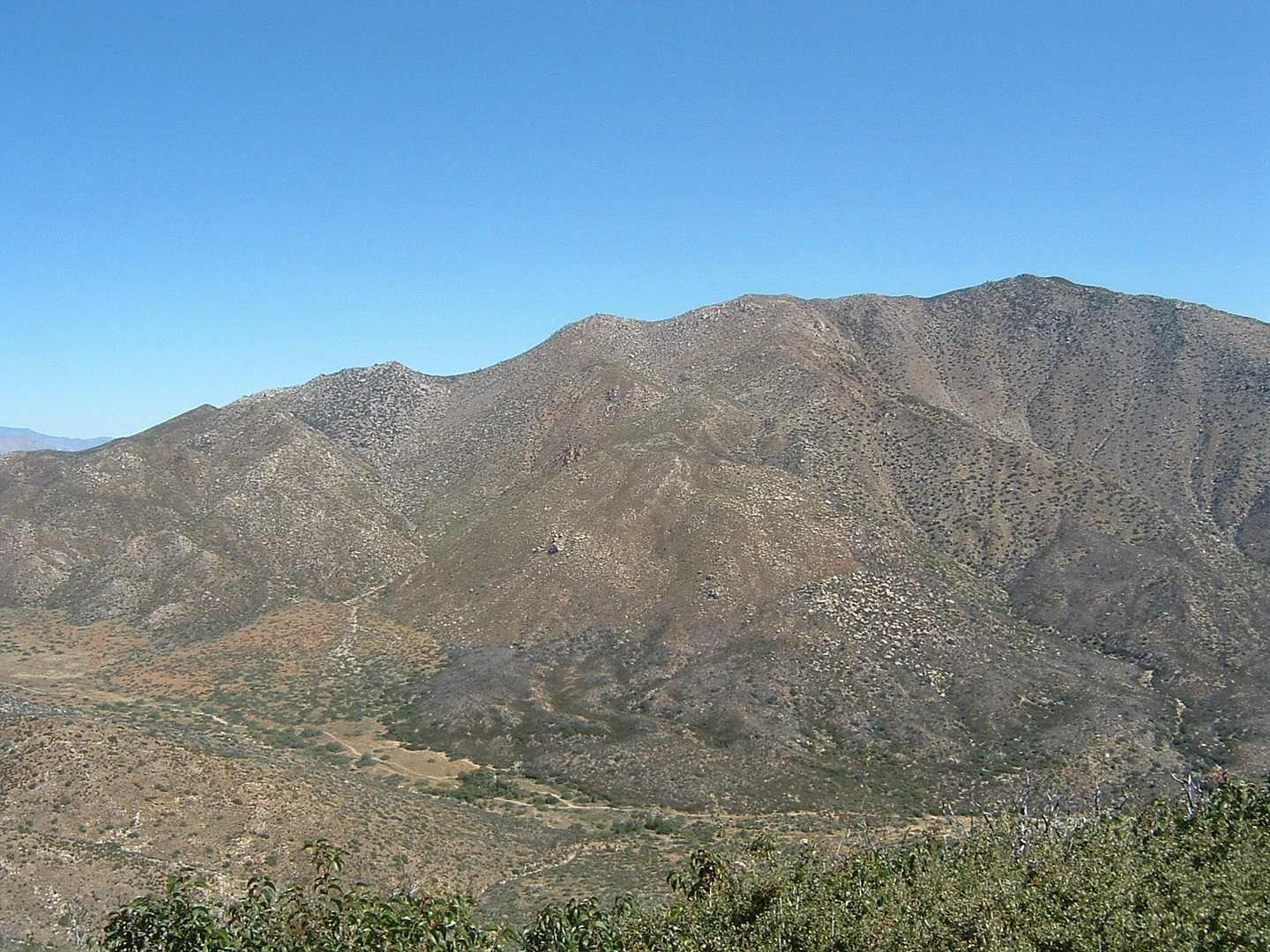 An image depicting the trail Granite Mountain from Cool Canyon Road and its surrounding area.