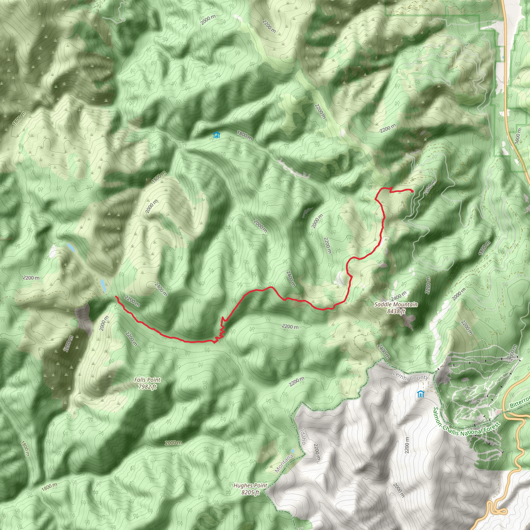 Overwhich Creek mobile static map