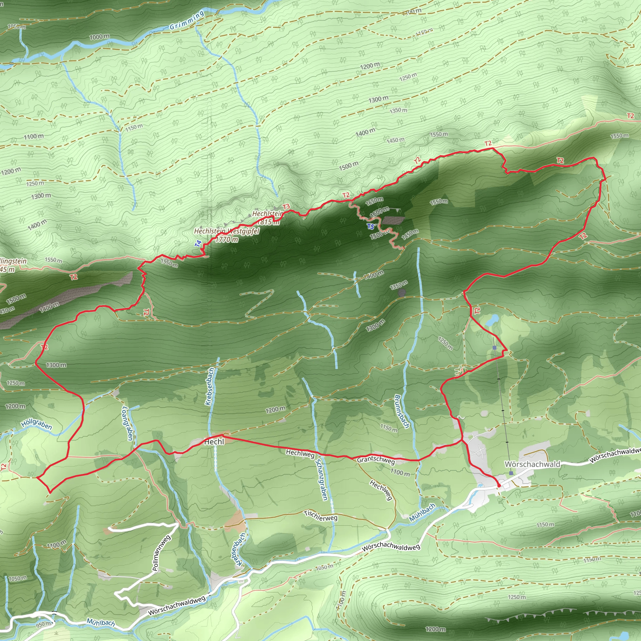 Hechlstoneround mobile static map