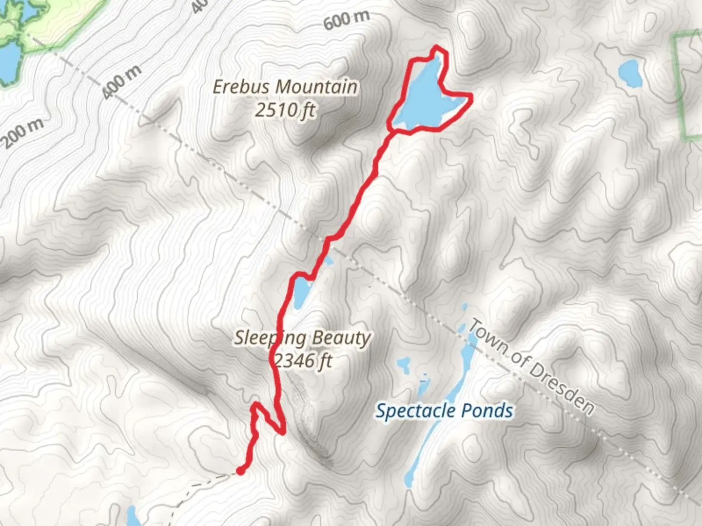 An image depicting the trail Bumps Pond and Fishbrook Pond Trail and its surrounding area.