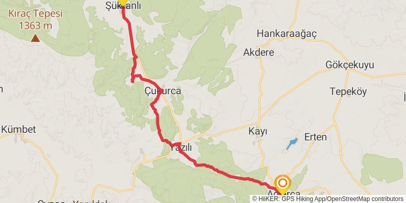 Sufi Trail stage 21 Map
