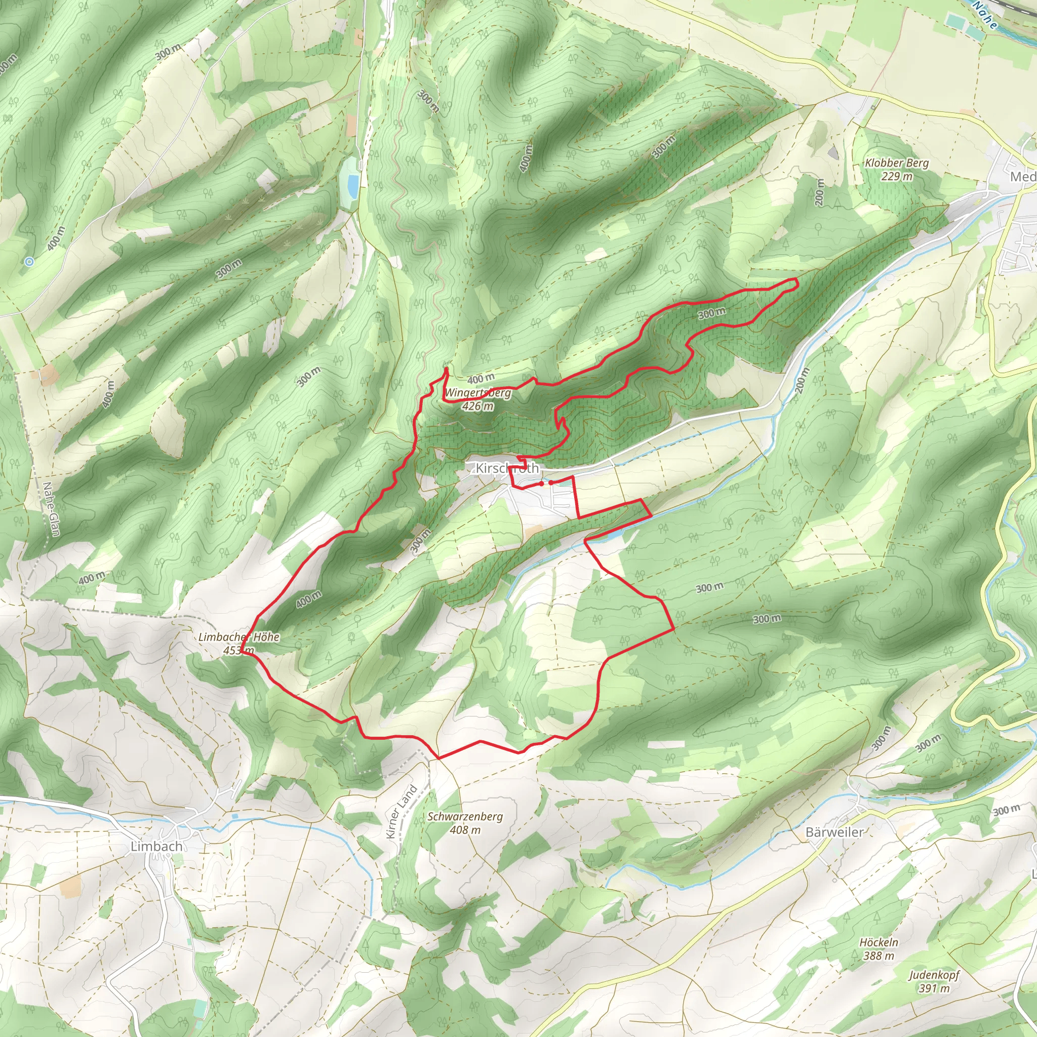 Fuschspfad - Kirschroth mobile static map