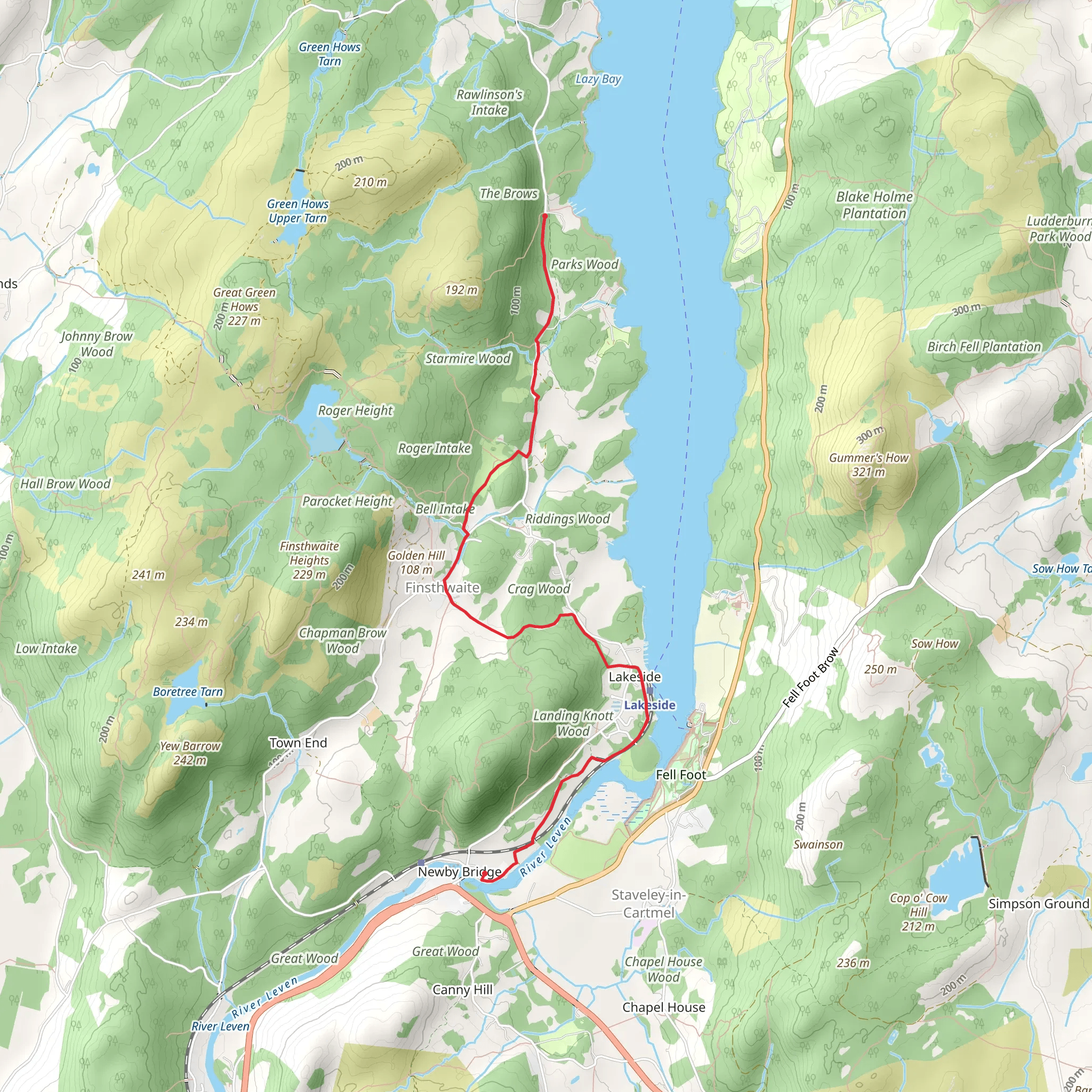 West Windermere Way mobile static map