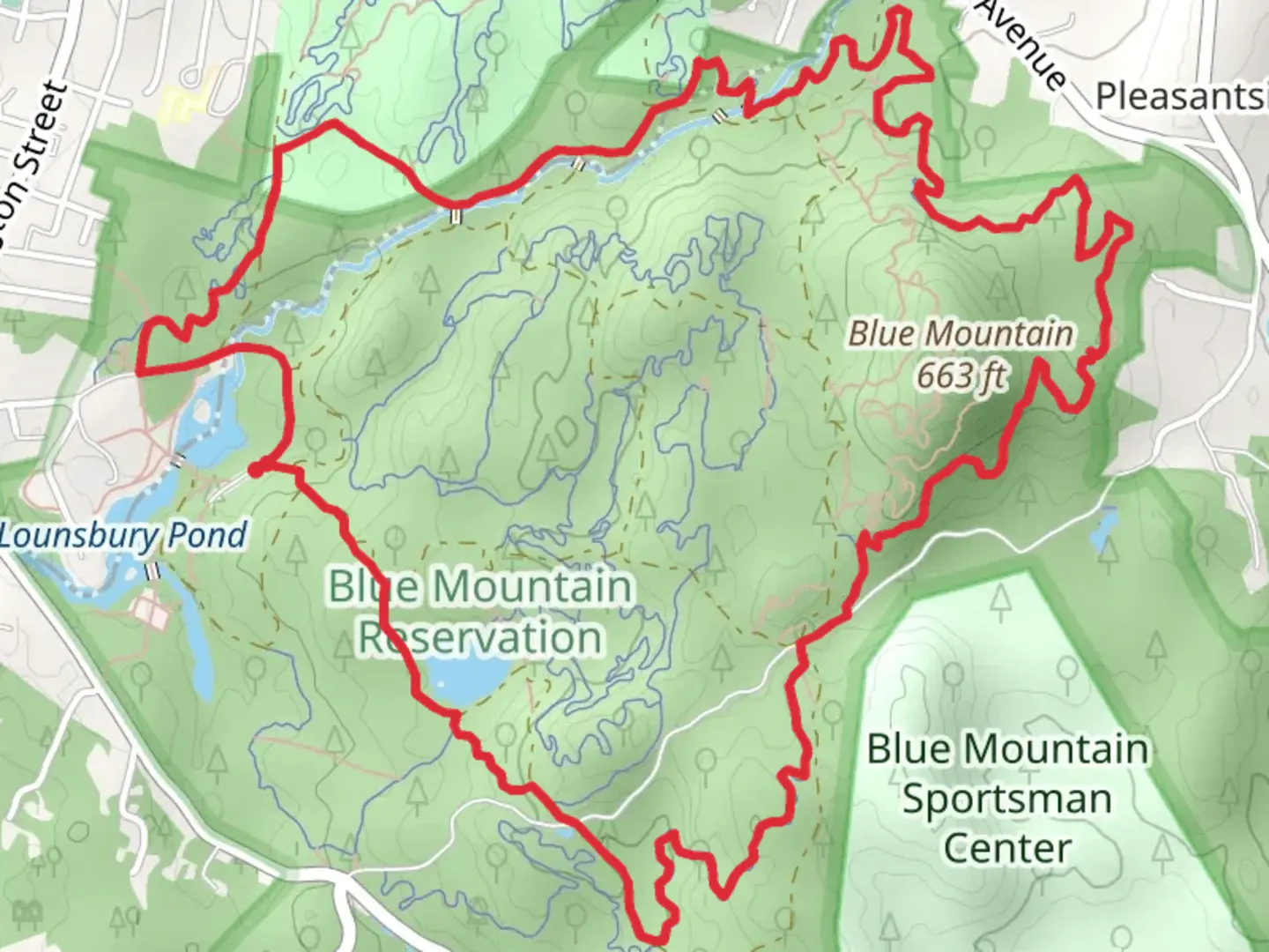 An image depicting the trail Myx Monster and Boundary Trail and its surrounding area.
