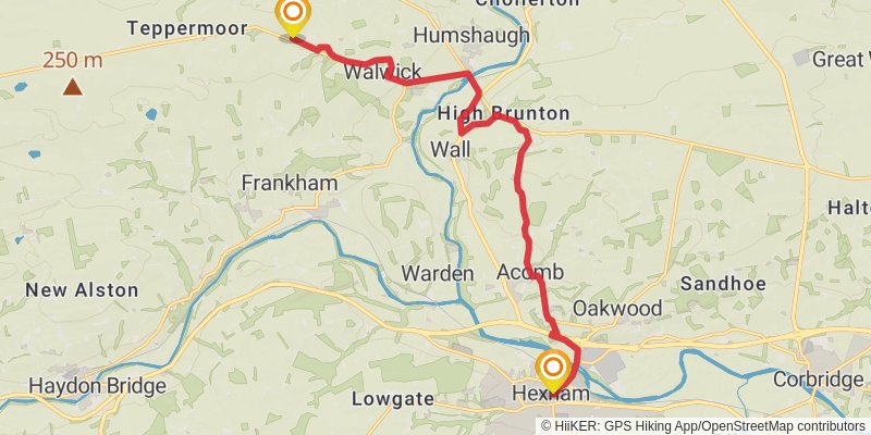A Pennine Journey stage 10 Map