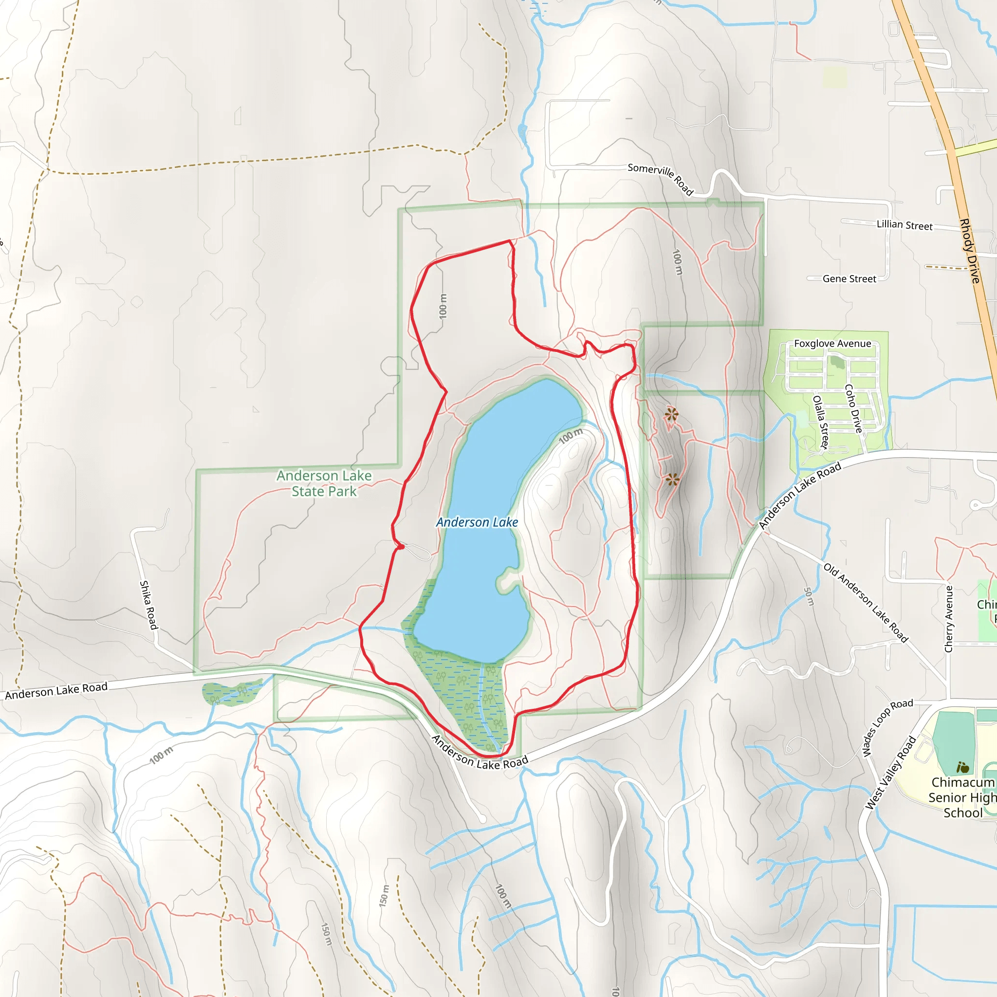 San Juan Trail and Cascade Trail mobile static map