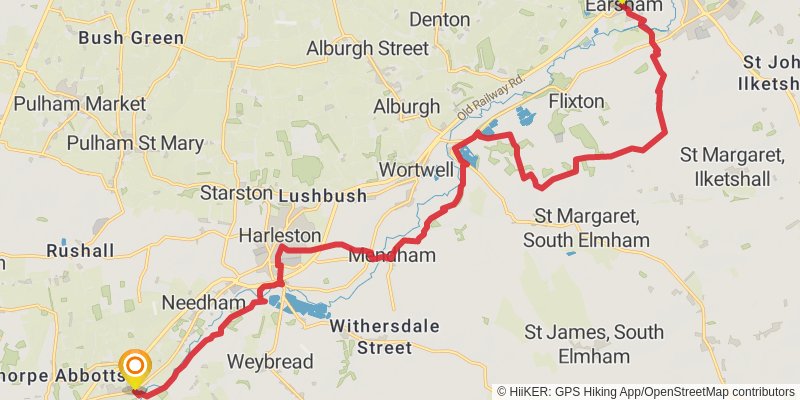 Angles Way stage 4 Map