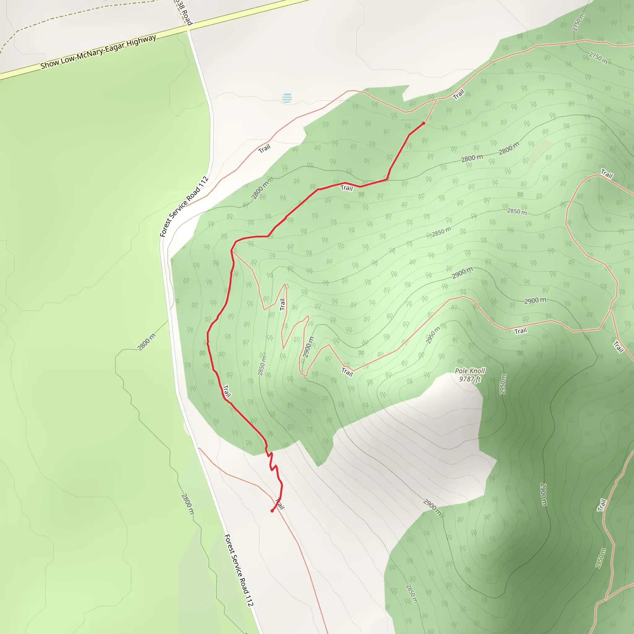 Grouse Trail mobile static map