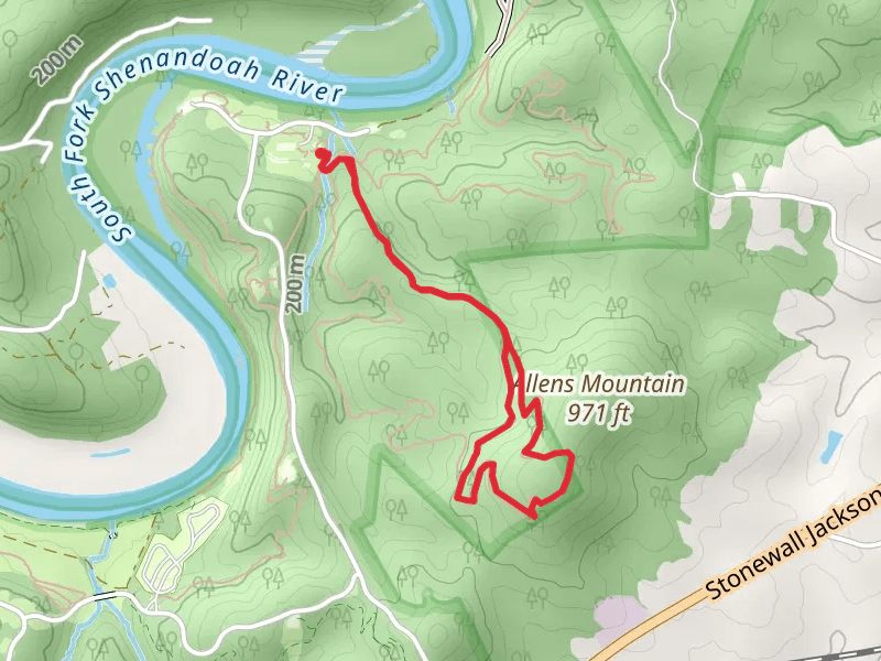 Allen Mountain Trail via Cotton Wood Trail