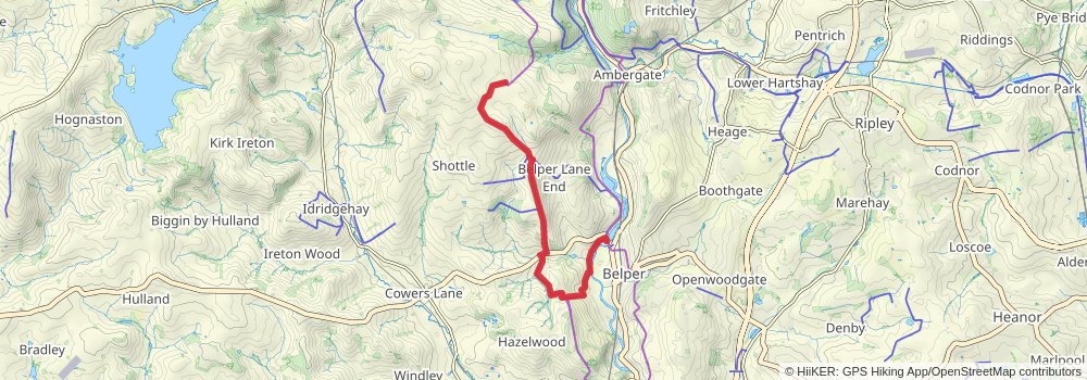 Around Belper stage 2 Map