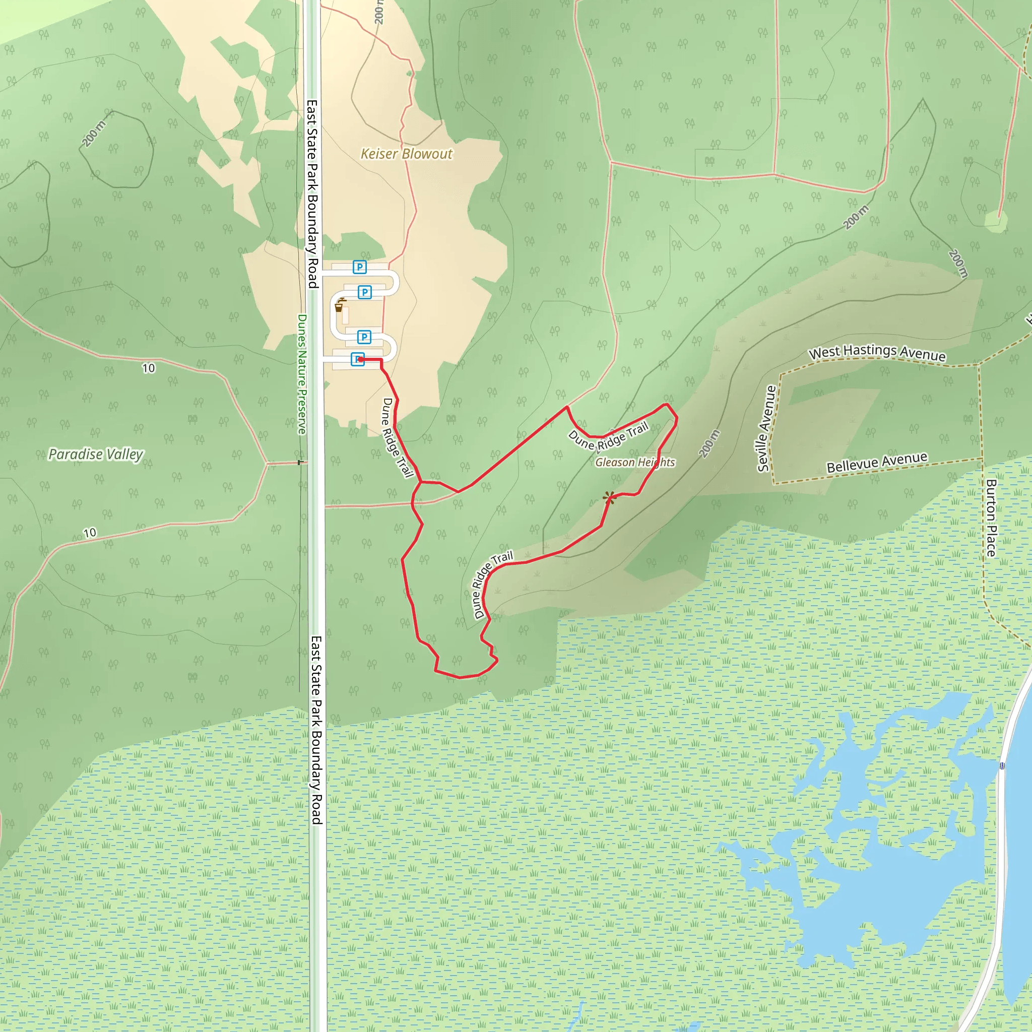 Gleason Heights Loop mobile static map