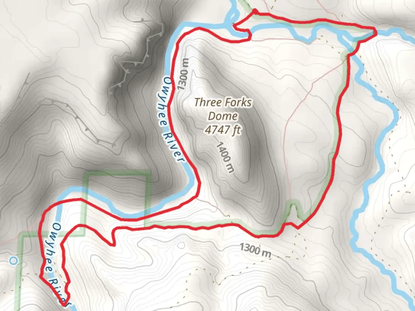 An image depicting the trail Owyhee River and Warm Springs Canyon Loop and its surrounding area.