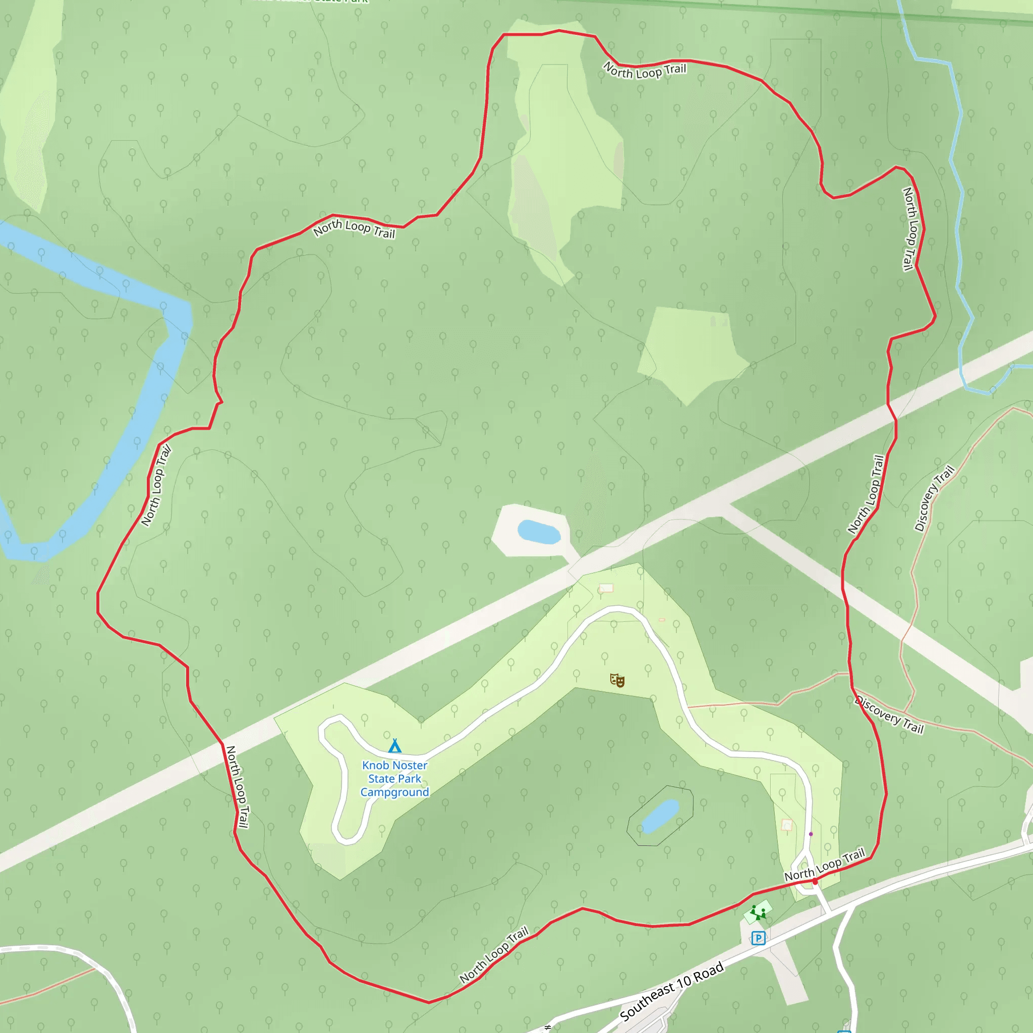 North Short Loop Trail mobile static map