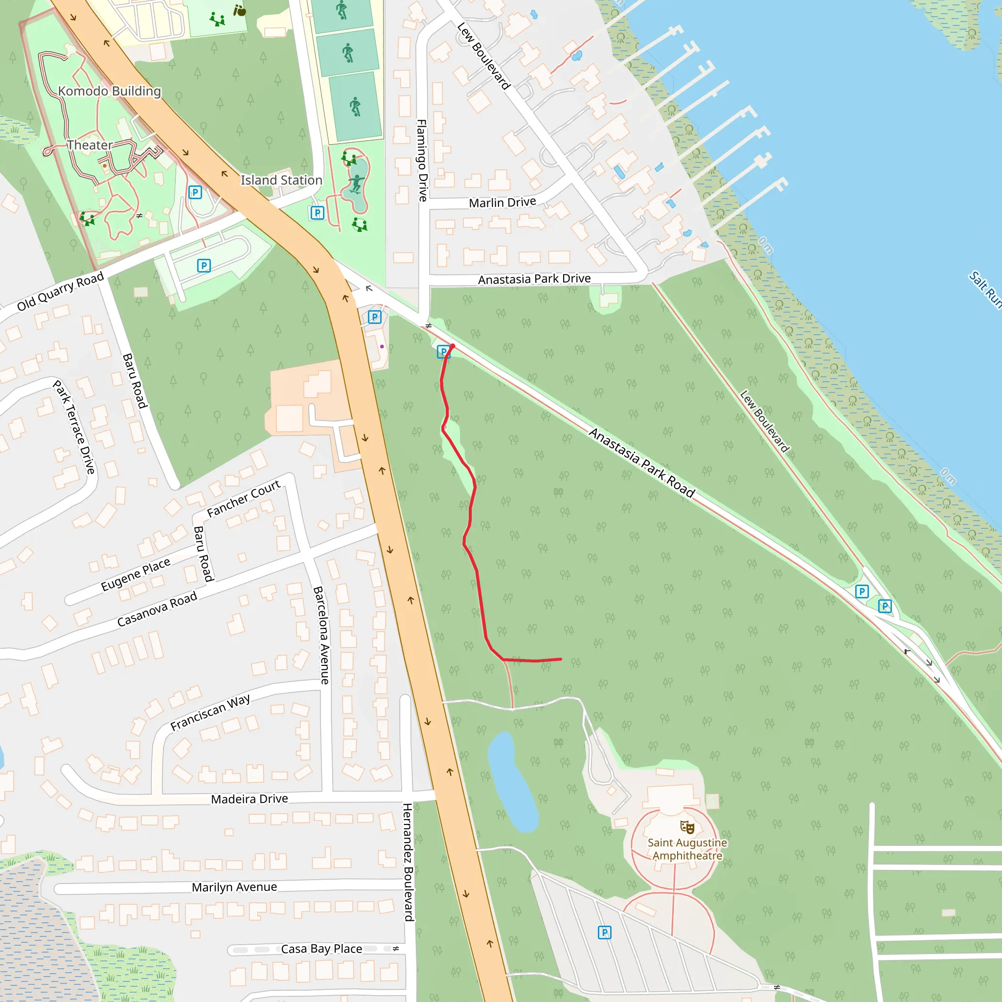 Anastasia Boulevard East Walk mobile static map