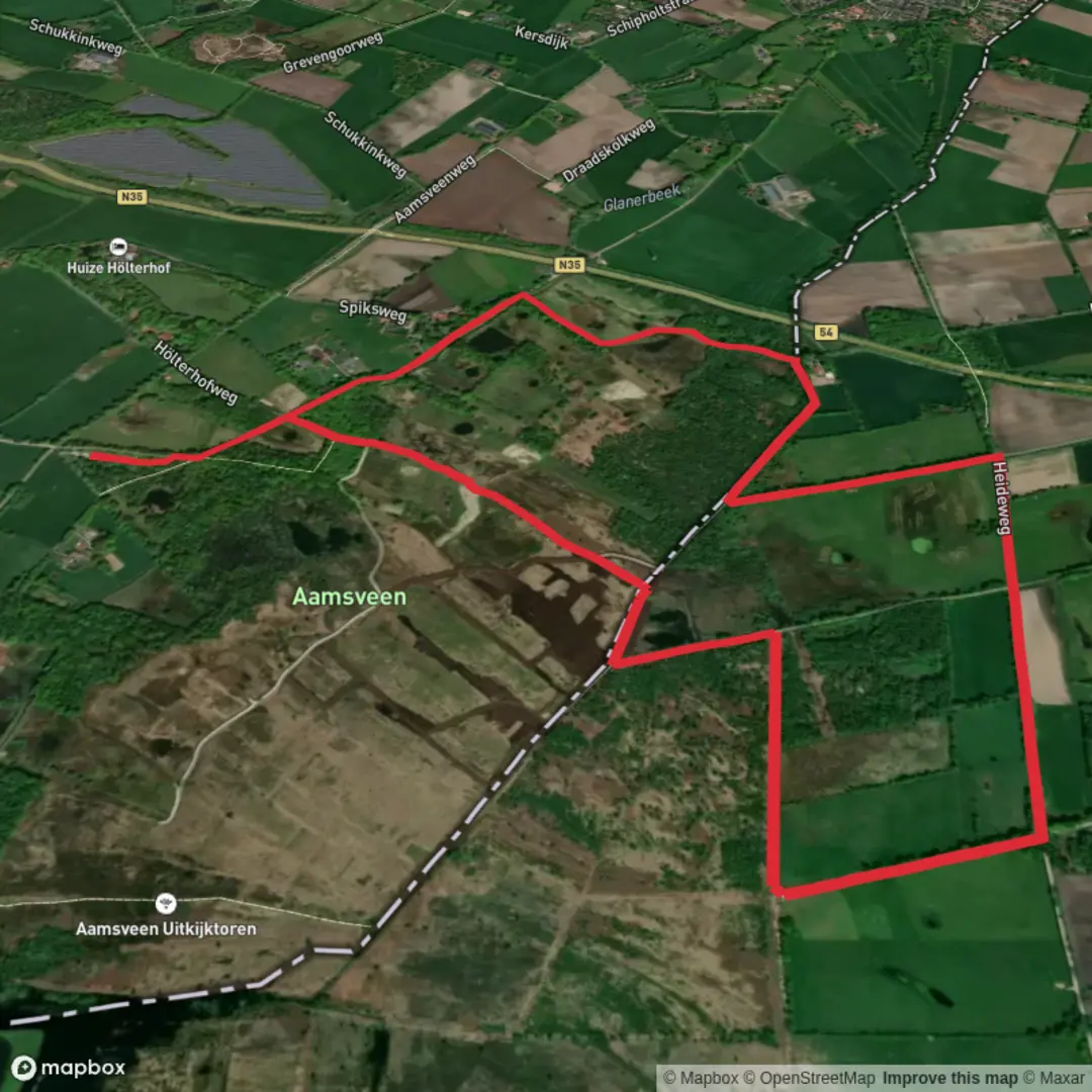 An image depicting the trail Bloemer Loop and its surrounding area.