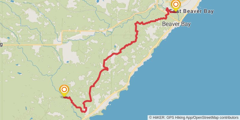 Superior Hiking Trail stage 9 Map