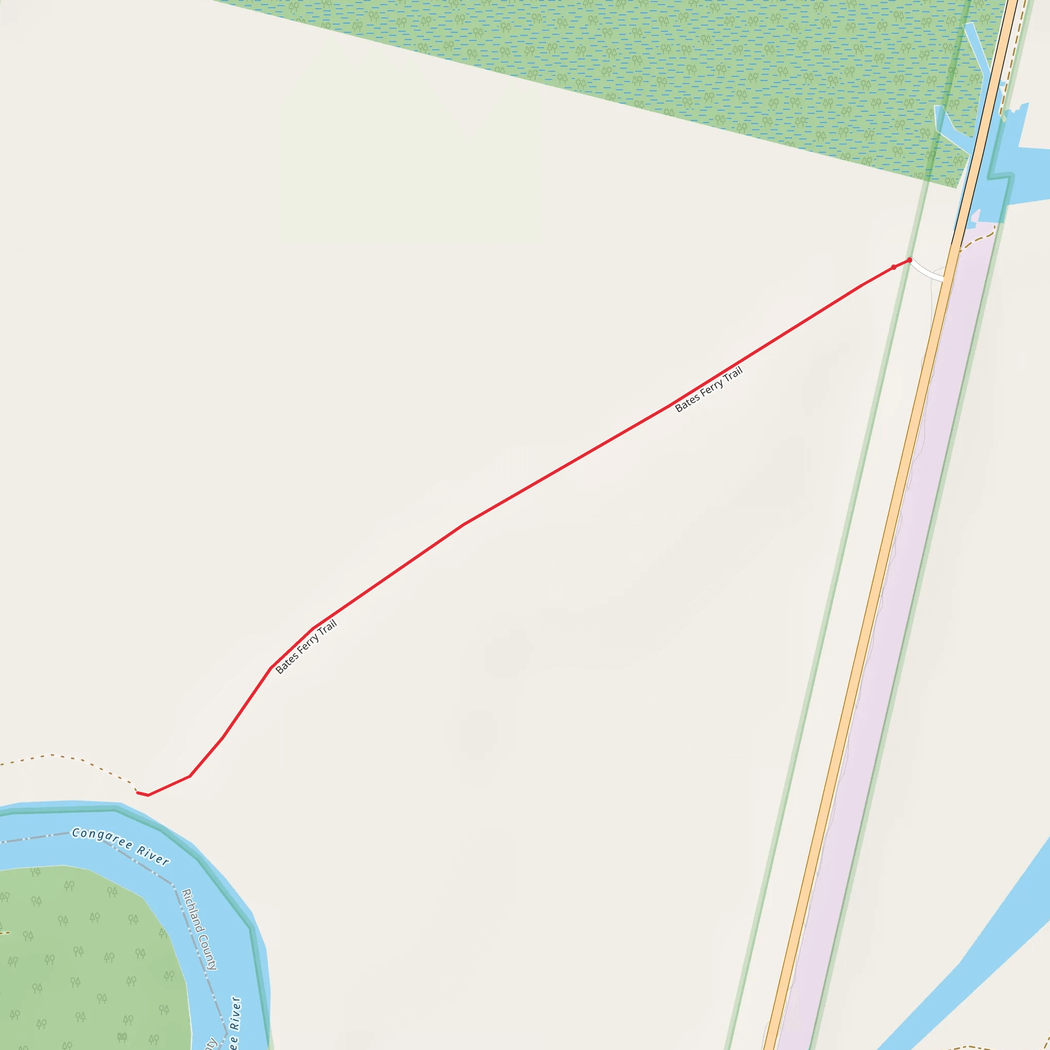 Congaree River mobile static map