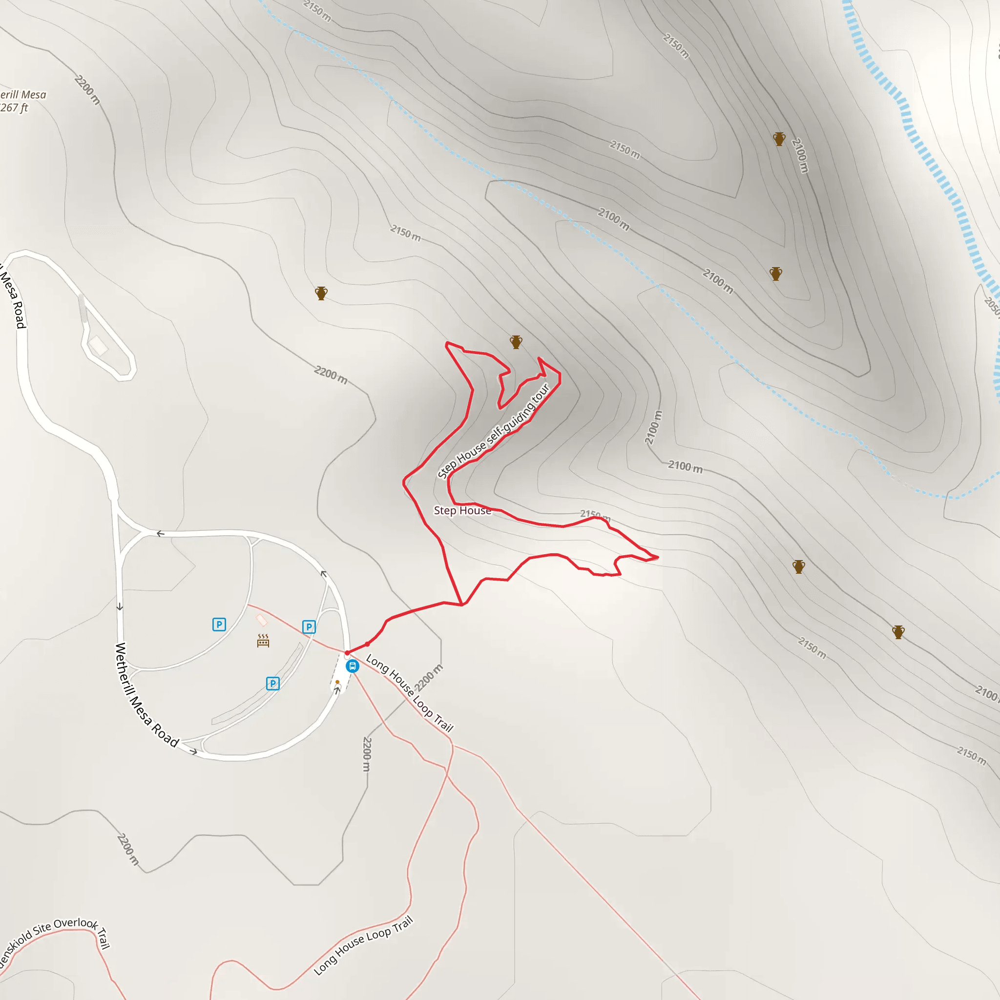 Step House Trail mobile static map