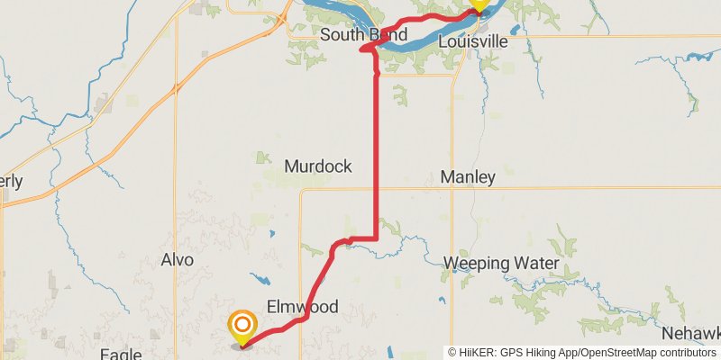 American Discovery Trail North Route stage 170 Map