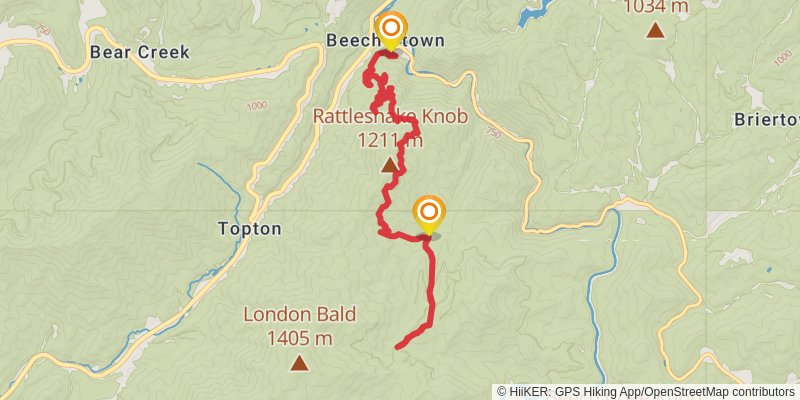 Laurel Branch Trail via Bartram Trail stage 2 Map