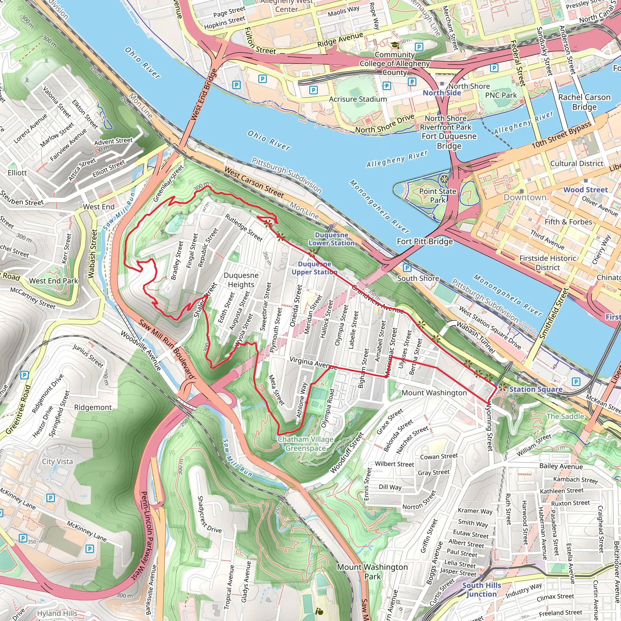 Eileen McCoy Park Loop via Emerald View Trail mobile static map
