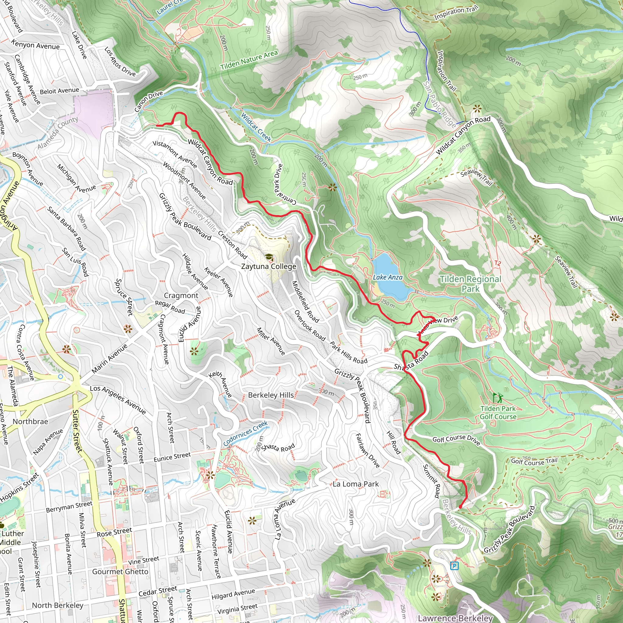 Selby Trail mobile static map