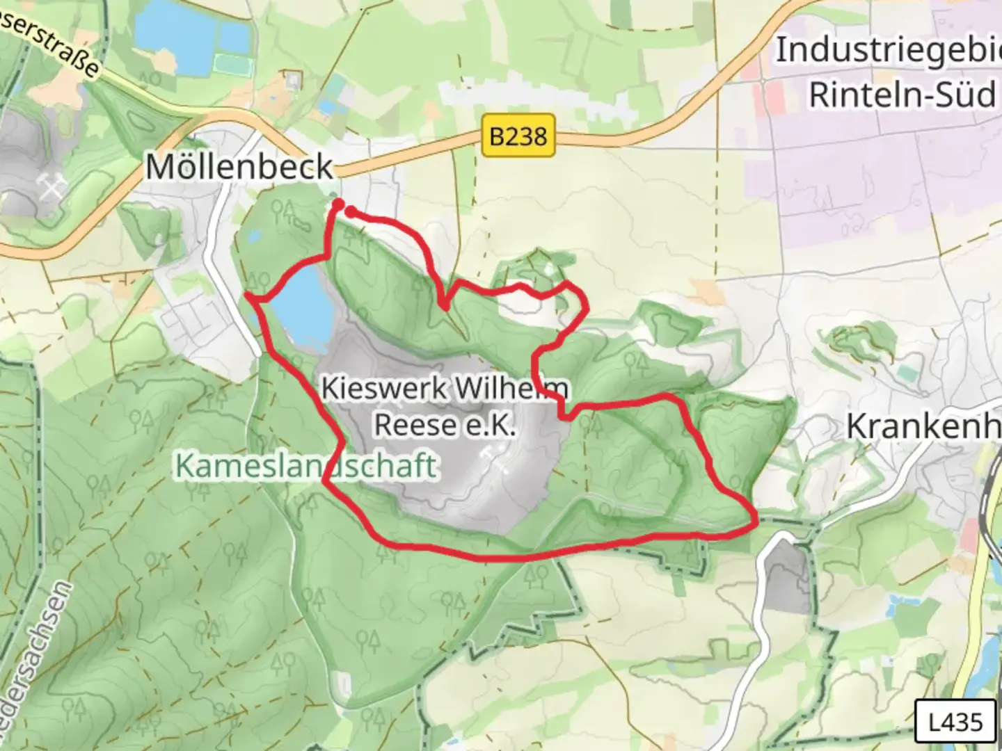 An image depicting the trail RI9 Kahlenberg Route and its surrounding area.