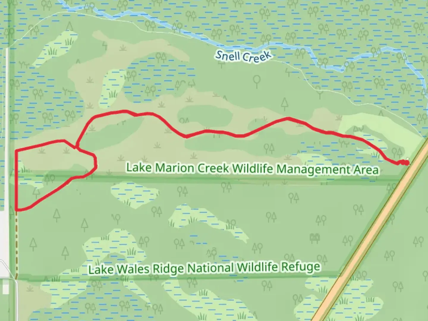 An image depicting the trail Upper Lakes Basin Watershed Loop Trail and its surrounding area.