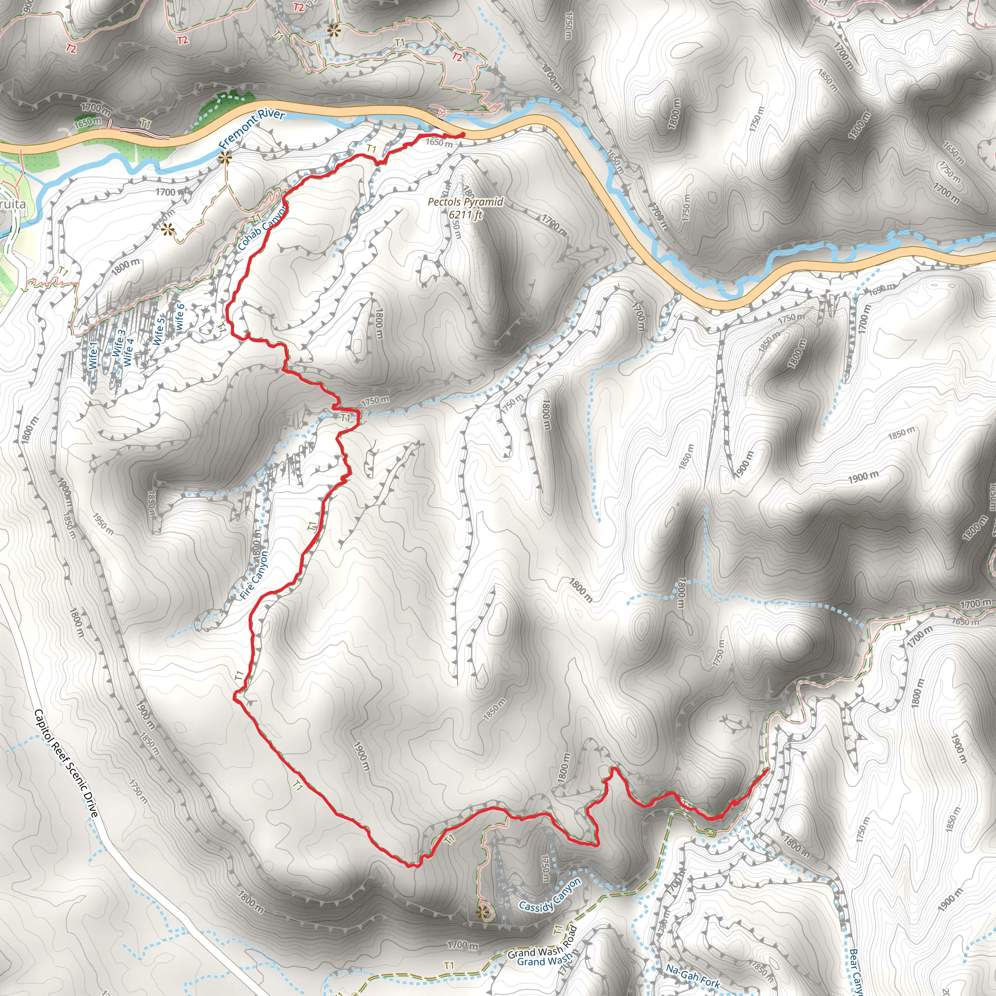 Frying Pan Trail mobile static map