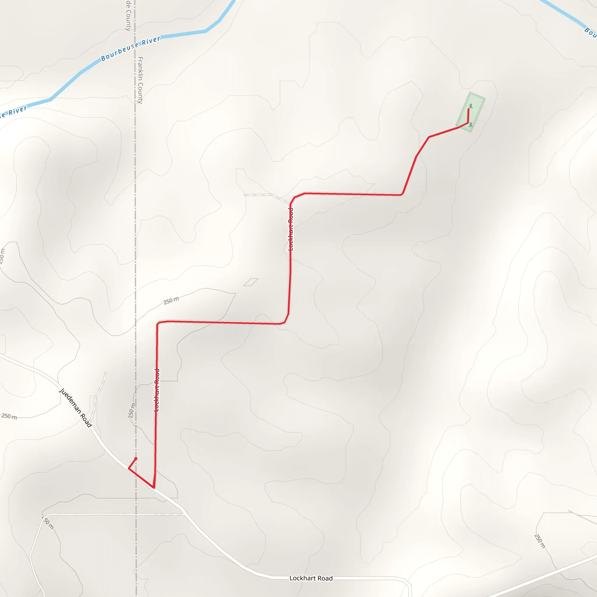 Lockhart Cemetery mobile static map