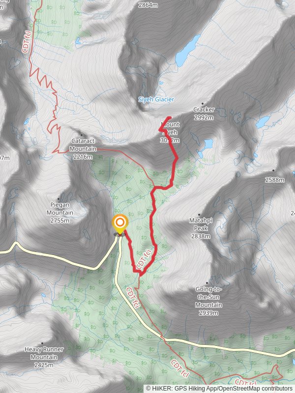 Mount Siyeh via CDT