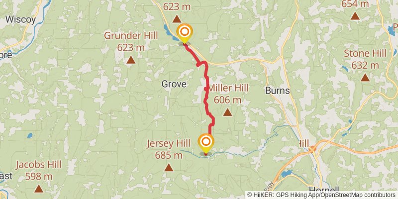 North Country Trail - New York stage 14 Map
