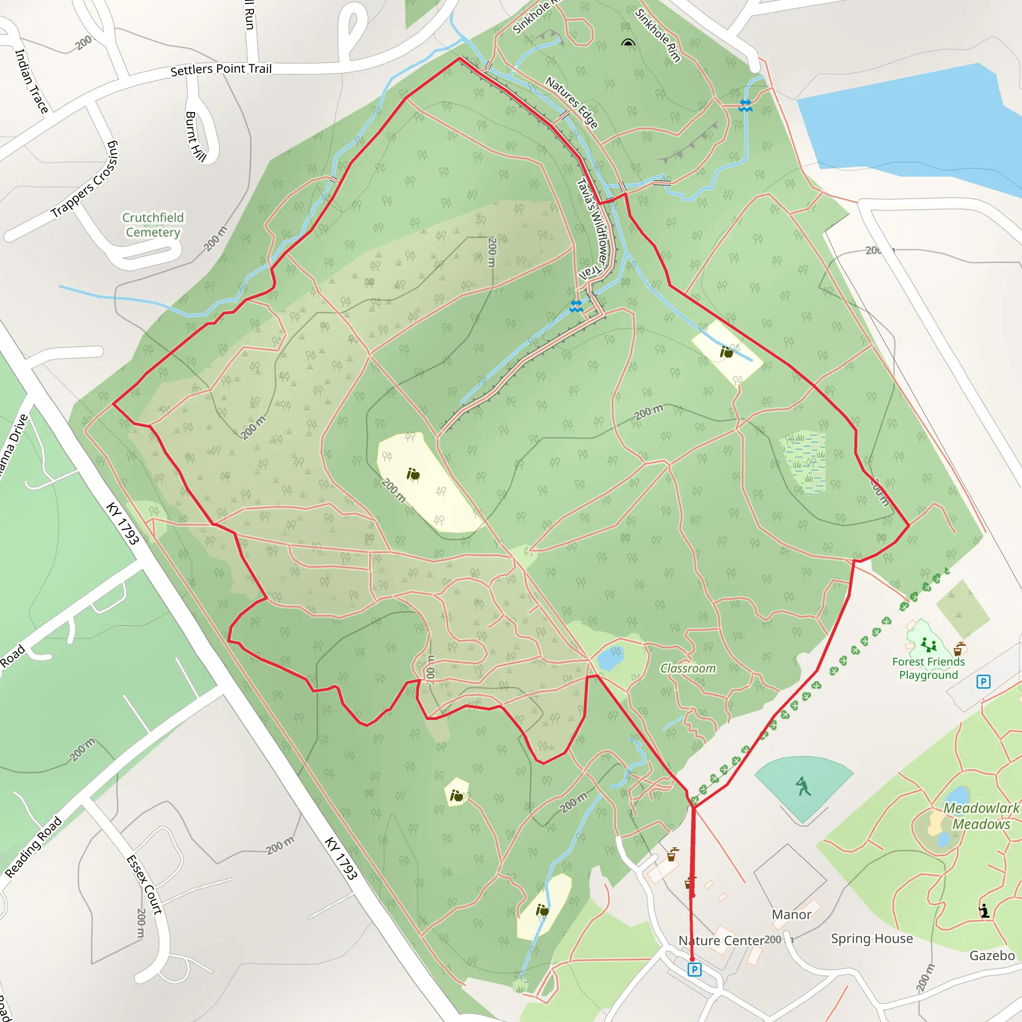 Crutchfield Cemetery besides Loop mobile static map
