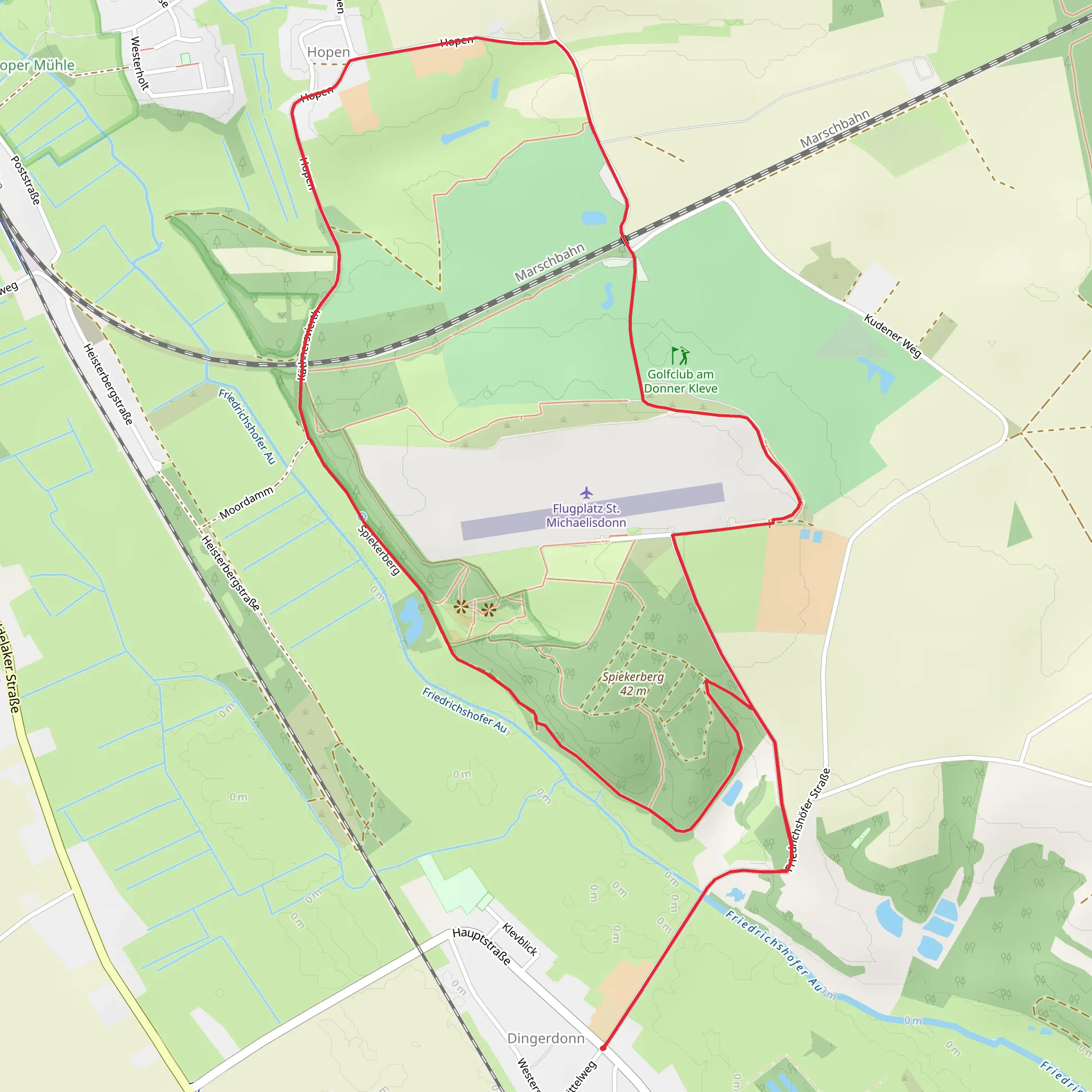 St Michaelisdonn Rundwanderweg mobile static map